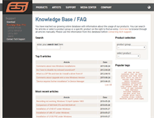 Tablet Screenshot of kb.esi-audio.com