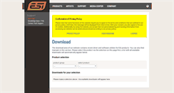Desktop Screenshot of download.esi-audio.com