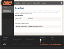 Tablet Screenshot of download.esi-audio.com